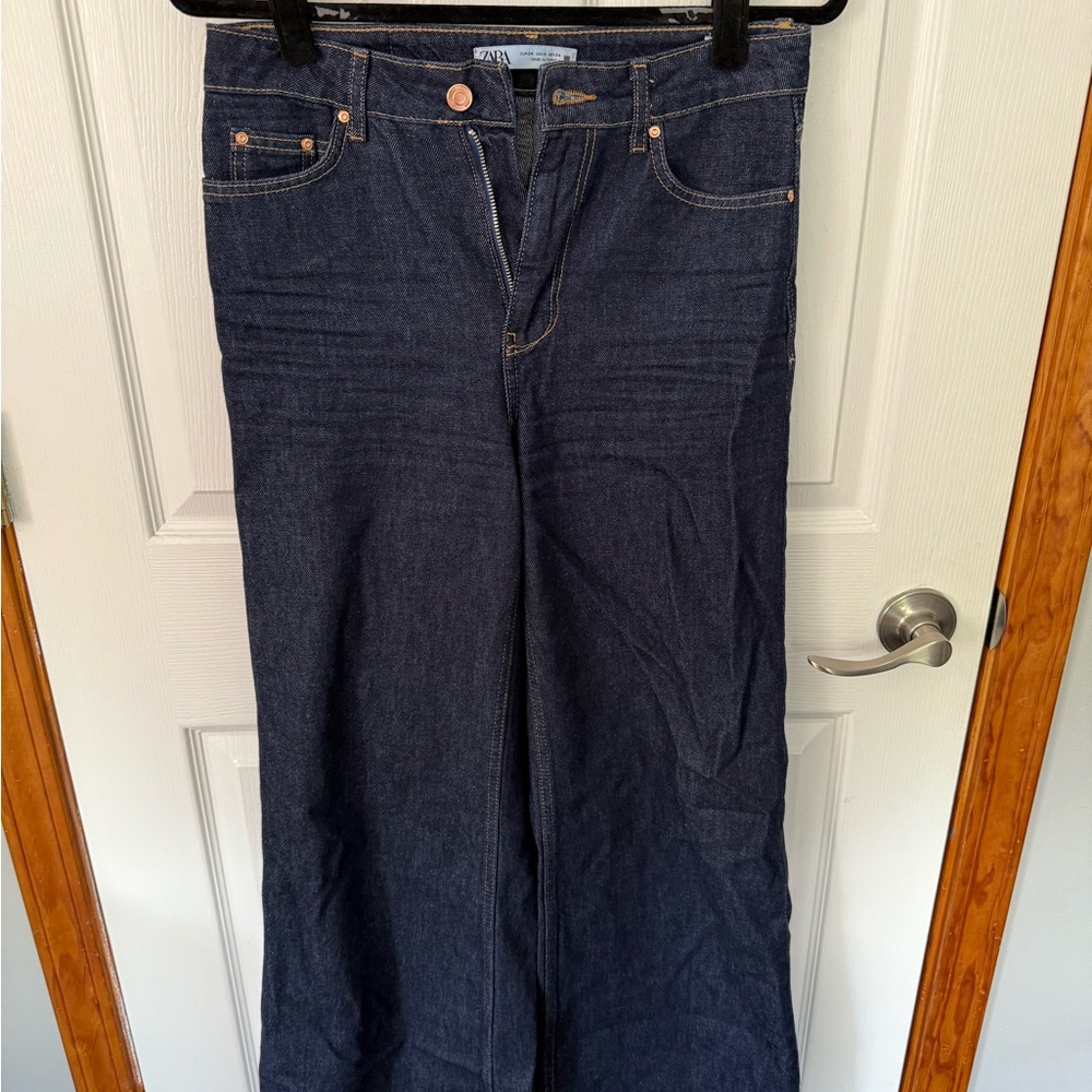 Zara Wide Leg High Rise Jean